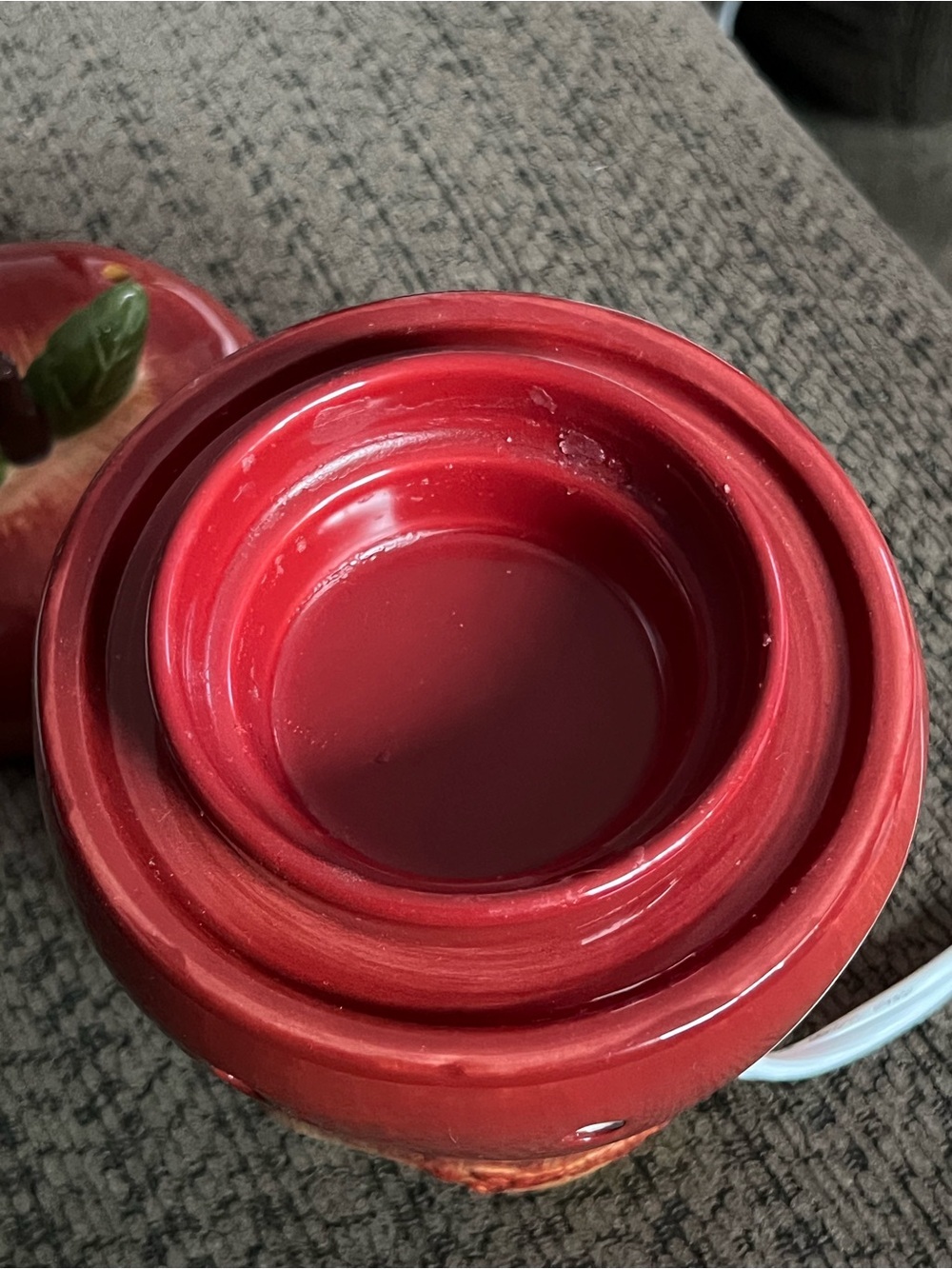 Scentsy Apple Full-Size Ceramic Wax Warmer Night Light Warmer - Picture 4 of 8